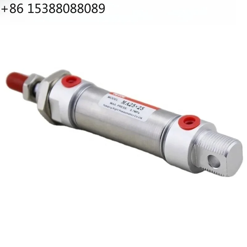 MA Series Stainless Steel Mini Pneumatic Cylinder Double Single Acting 16/20/25/32/40mm Bore Wholesale Price(1pcs)