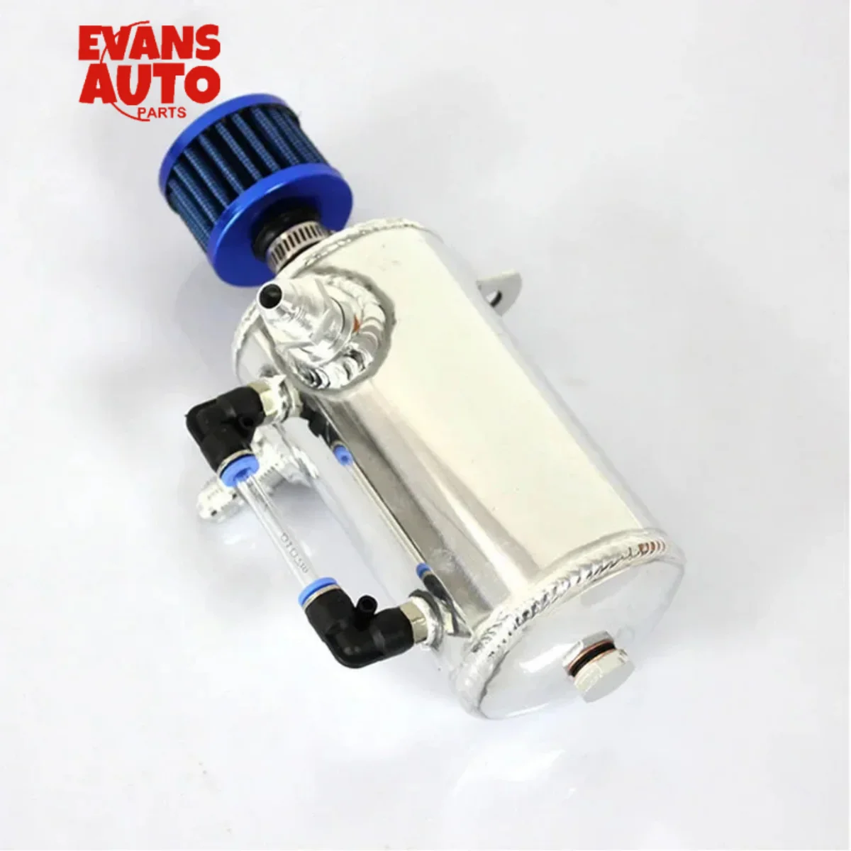 Universal 0.5L Aluminum Car Oil Catch Tank Can Reservoir Breather Air Filter