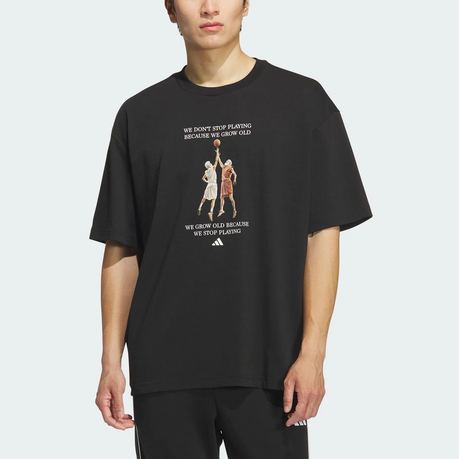 

Adidas genuine 2025 Summer Edition Men's Loose Basketball Breathable Short Sleeve KF5163