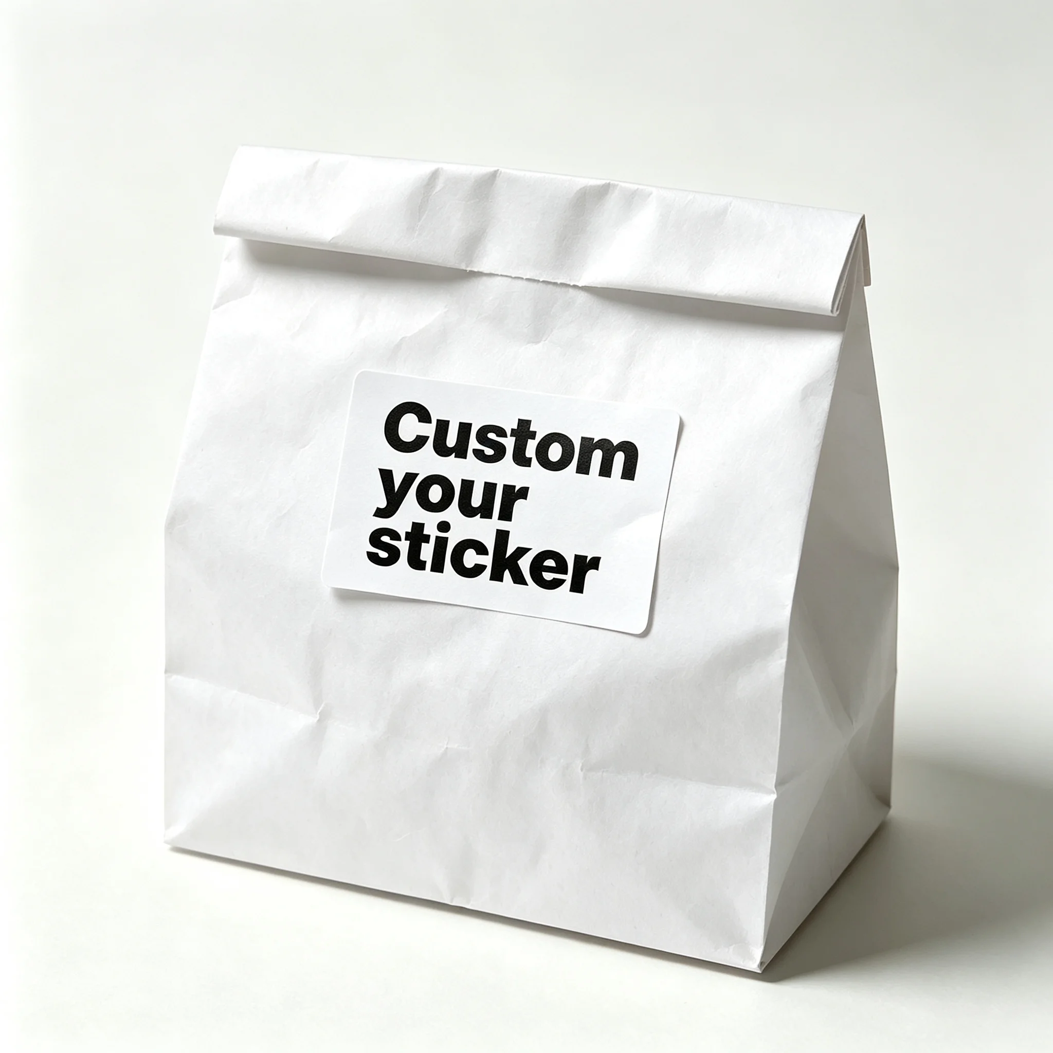 Custom Printed Rectangular Adhesive Stickers, Design Your Own Labels for Wedding, Birthday & Baptism Events