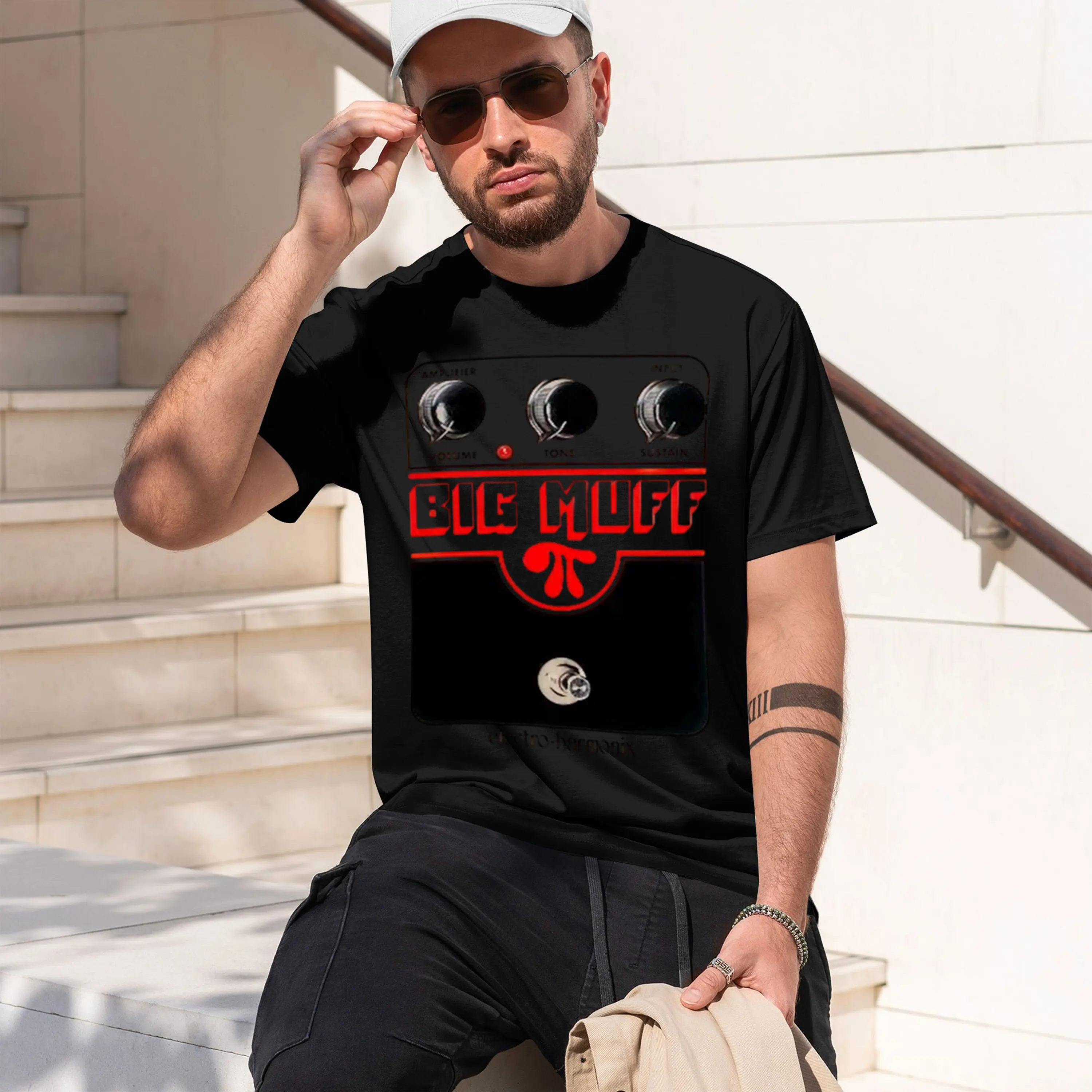 Camiseta Retro para Hombre con Diseño de Pedal de Guitarra, Tema Big Muff Electro Harmonix, Ropa Casual de Verano, Regalo para Amantes, Nuevo Modelo 2026, Manga Corta