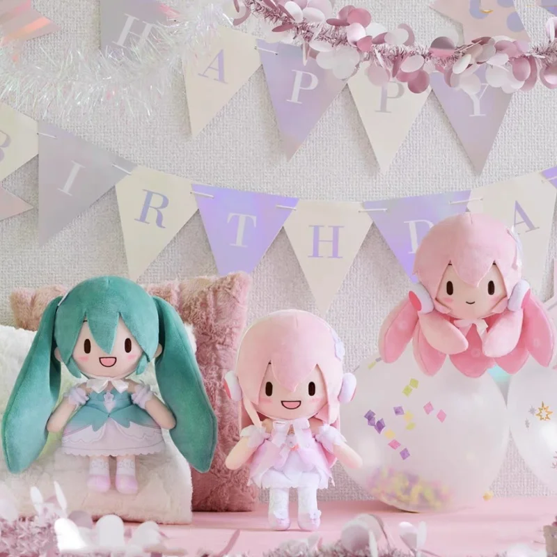 Kawaii Original Goods In Stock Cute Sega Hatsune Miku Megurine Luka 16cm Cartoon Anime Figure Plush Toy Super Birthday For Girls