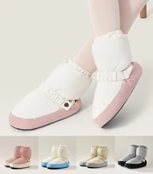 Adult Thick Soled Autumn And Winter Cotton Short Boots Women Warm Ballet Dance Shoes Soft Soled With Cotton Ladies Training Shoe