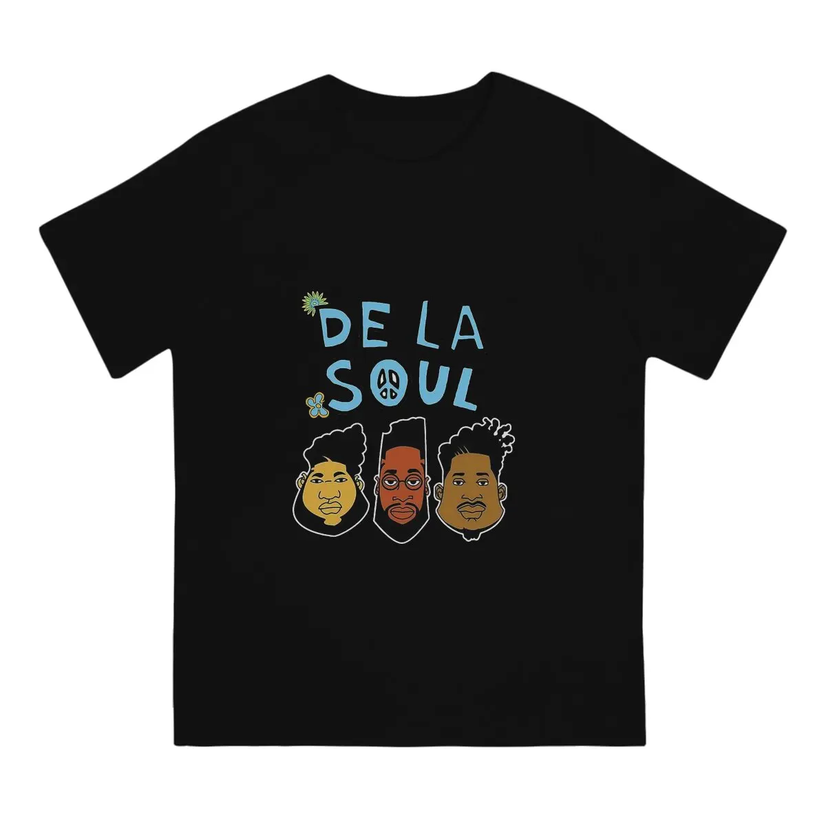 Men's T-Shirt Special Edition Music Hits Unique Pure Cotton Tee Shirt Short Sleeve De La Soul T Shirts Crew Neck Clothes 4XL 5XL