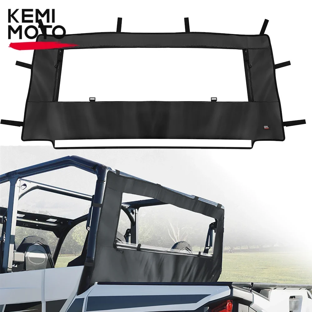 UTV PVC Soft Rear Windshield Compatible with Polaris General 1000/4 1000 /XP 1000 /XP 4 1000 2016-2024 Clear Back Panel Window