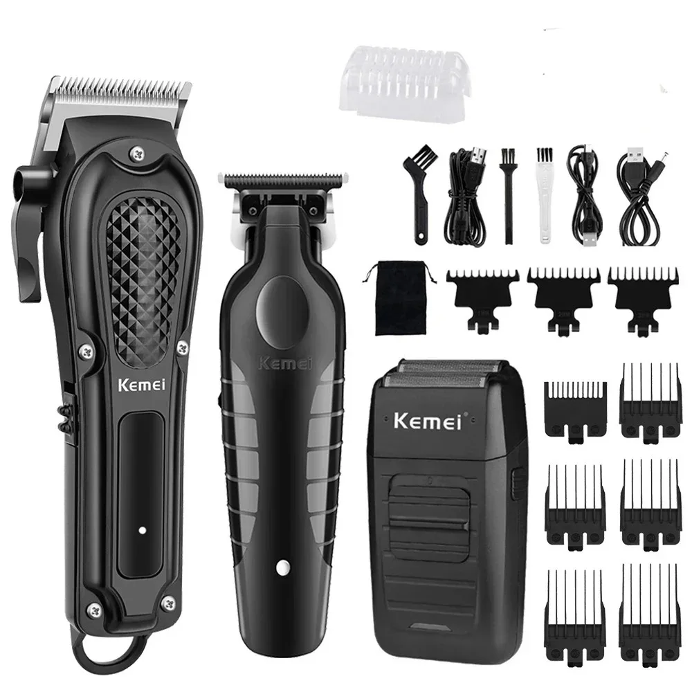 

Kemei Electric Hair Clipper UBS Men Powerful Electric Hair Clipper Trimming Tool Rechargeable Cordless Beard TrimmerKM-1071
