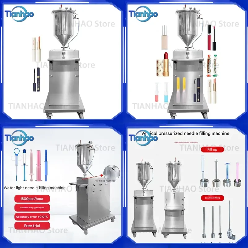 for High Precision Single Head Semi Automatic Liquid Filling Machine for Oil Honey Beverage Sachet Vial Bag Packaging