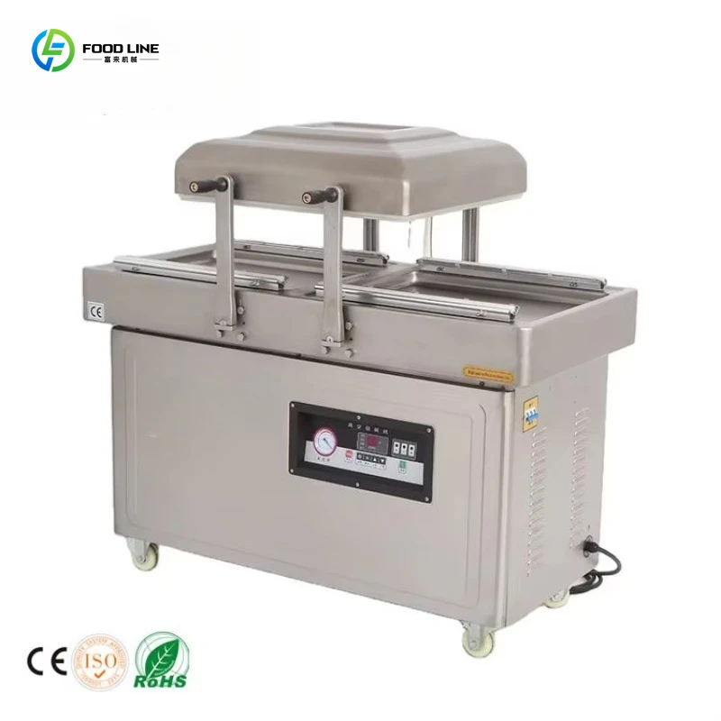 

Настольный коммерческий вакуумный упаковщик для пищевых продуктов с двумя камерами, настраиваемый, высокопроизводительный, для стабильной работы