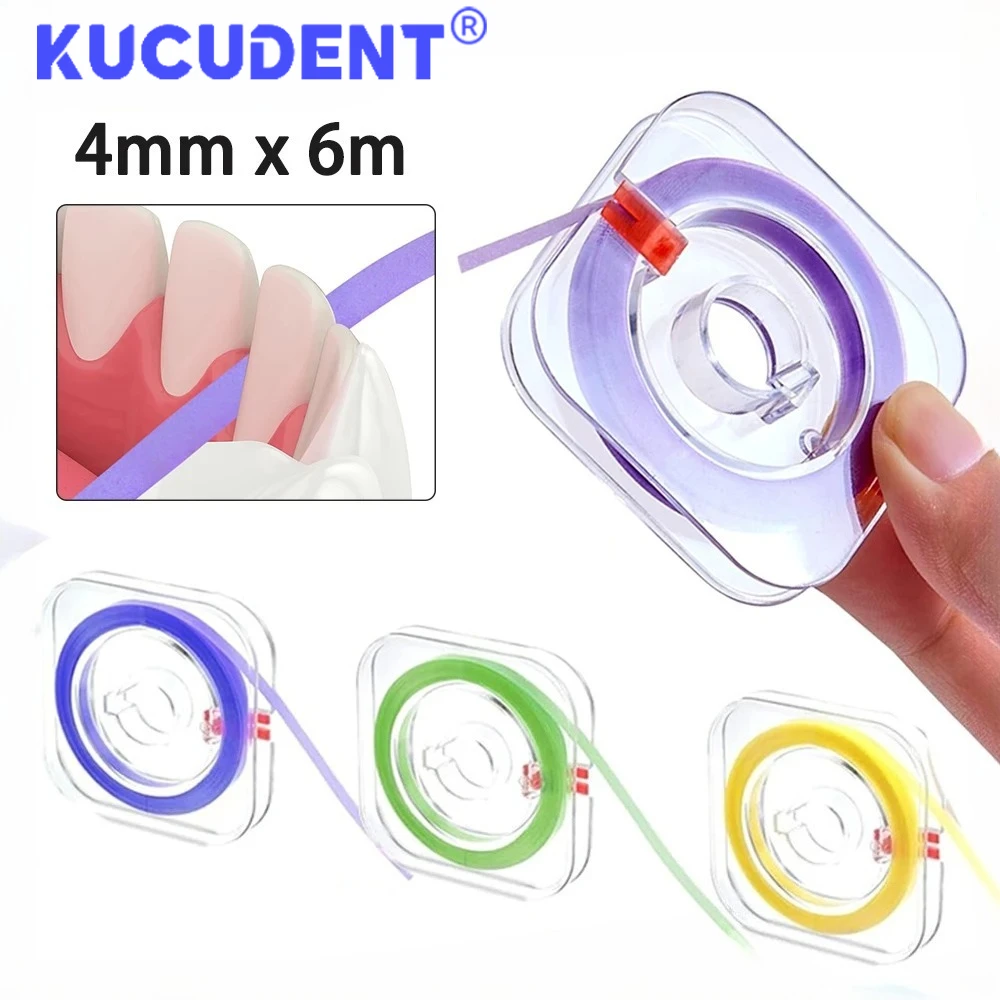 Dental Polishing Strip Roll Resin Teeth Grinding Sanding Shaping 4mm Width 6m Length Dentistry Material Tooth Whitening Tool