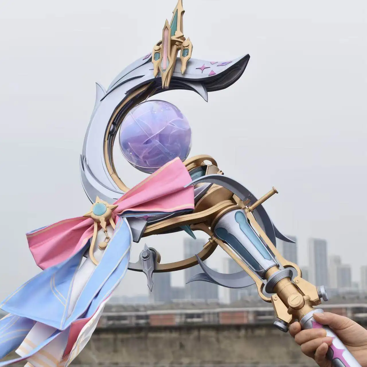 Denia Luminous Staff Prop Game Wuthering Waves Cosplay Prop Game Character for Halloween Party Stage Performance Show