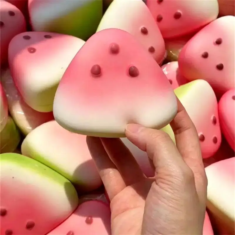 1~10PCS Watermelon Squishy Fidget Adult Rebound Decompression Toy Anti-Stress Slow Rising Fruit Soft Stress Relief Squeeze Toy