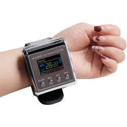 650nm Low Level Laser Therapy Sinusitis Wrist Watch Laser Physiotherapy Watch Rhinitis Hypertension Treatment Diabetic Watch