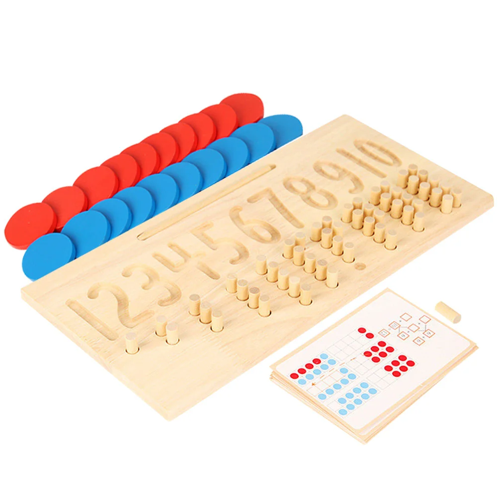 Kids Toy Math Toys Handwriting Practice for Children Calculation Letter Number Cognitive Khaki Educational Plaything Preschool