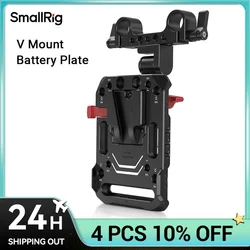 SmallRig V Mount Battery Plate, V-Lock Mount Battery Plate with 15mm Rod Clamp & Adjustable Arm for Power Supply - 2991