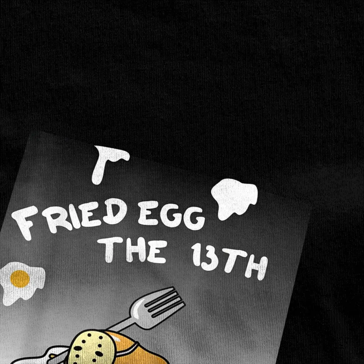 Gudetama Fried Egg The 13th Halloween T-Shirt Men Vintage Cotton T-Shirts Summer O Neck Harajuku Tee Shirt Printed Oversized Top