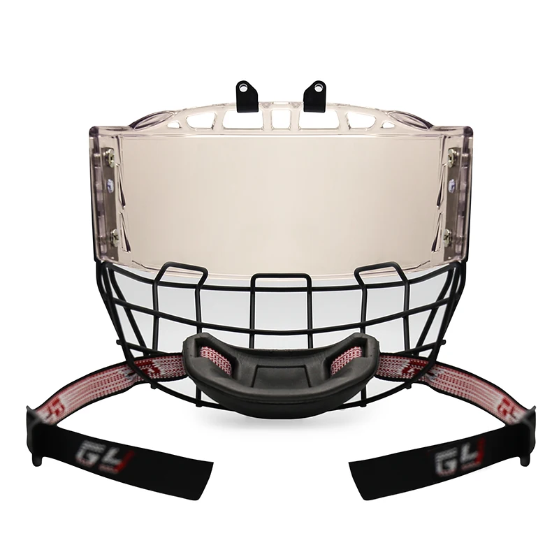 Eishockey-Helmkäfig mit getöntem Visier