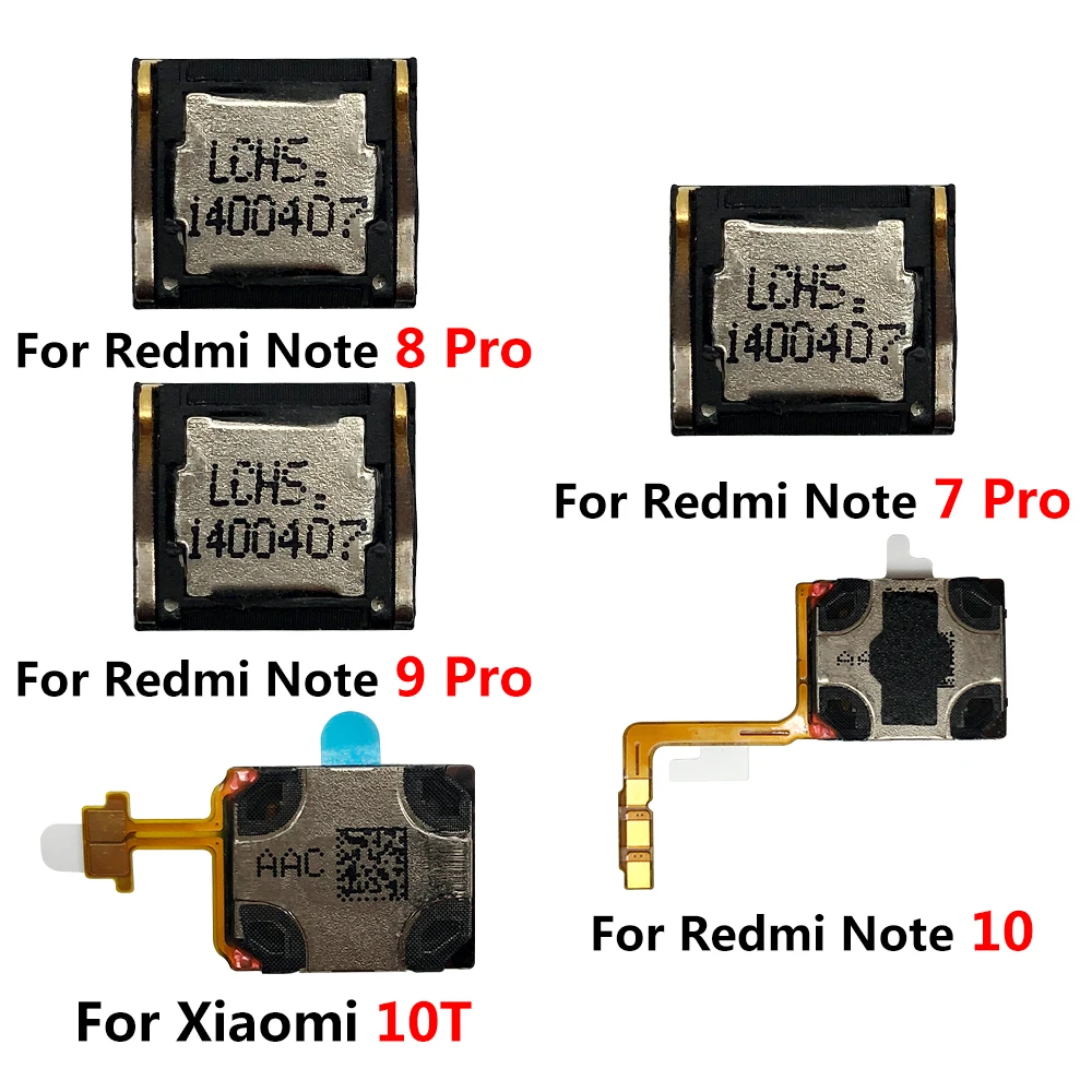 50Pcs For Mi 10T Redmi Note 7 8 9 Pro 9S Note 10 Pro Earpiece Ear Speaker Receiver Flex Cable Smartphone Replacement