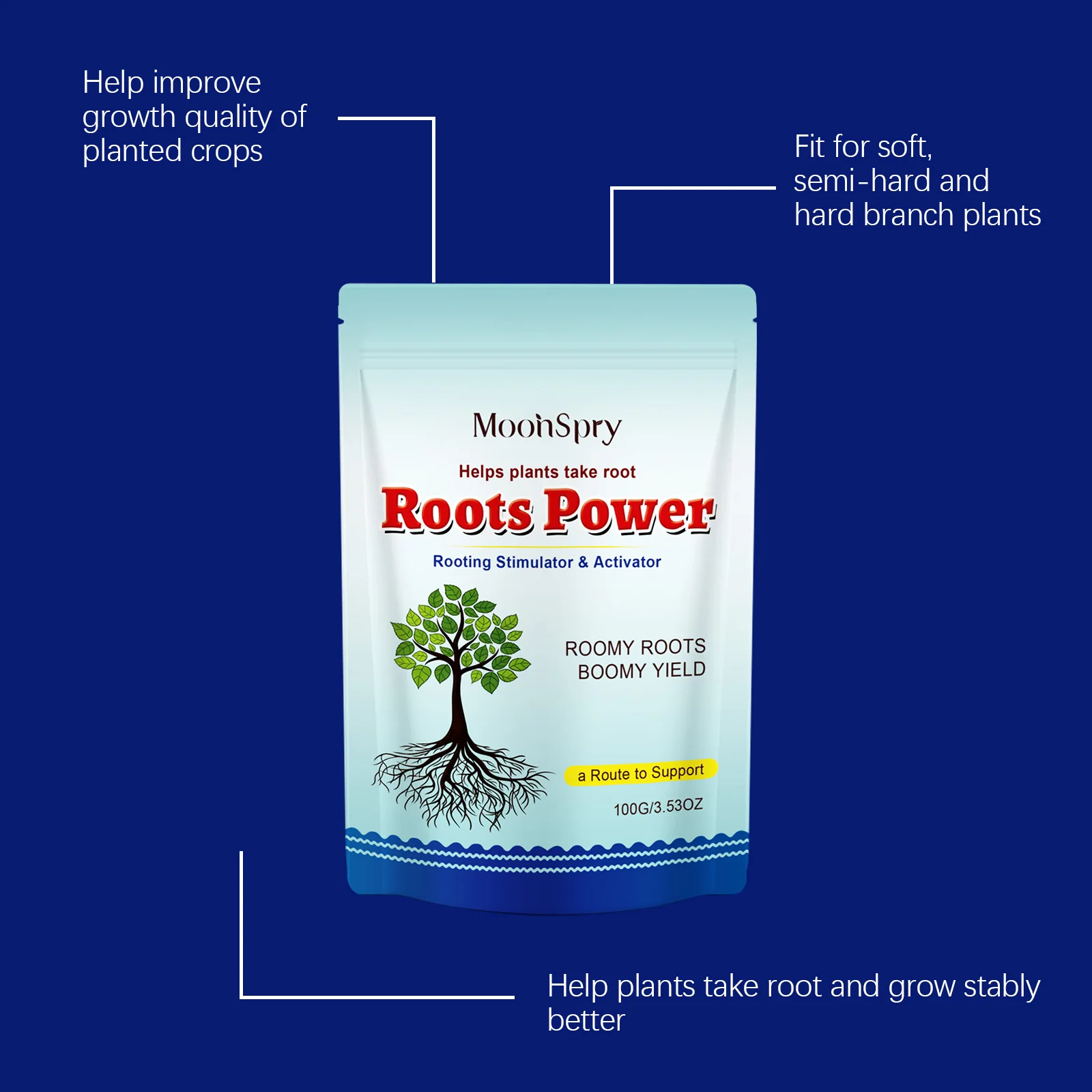 Plant Rooting Powder Growth Nutrient Supplement For Herbaceous-Woody Succulent Plants