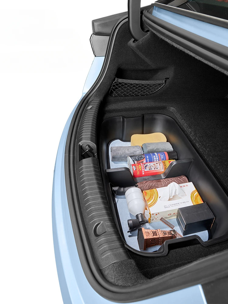 For BYD Seal EV Front Trunk Storage Box TPE Rear Trunk Organizer Tray Car Interior Stowing Accessories