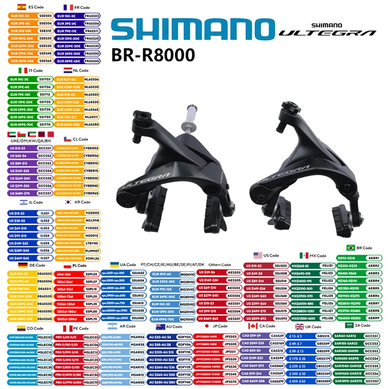 

SHIMANO R8000 Brake ULTEGRA BR-R8000 Dual Pivot Brake Caliper R8000 Road Bicycle Brake Caliper Update From 6800 Original Shimano