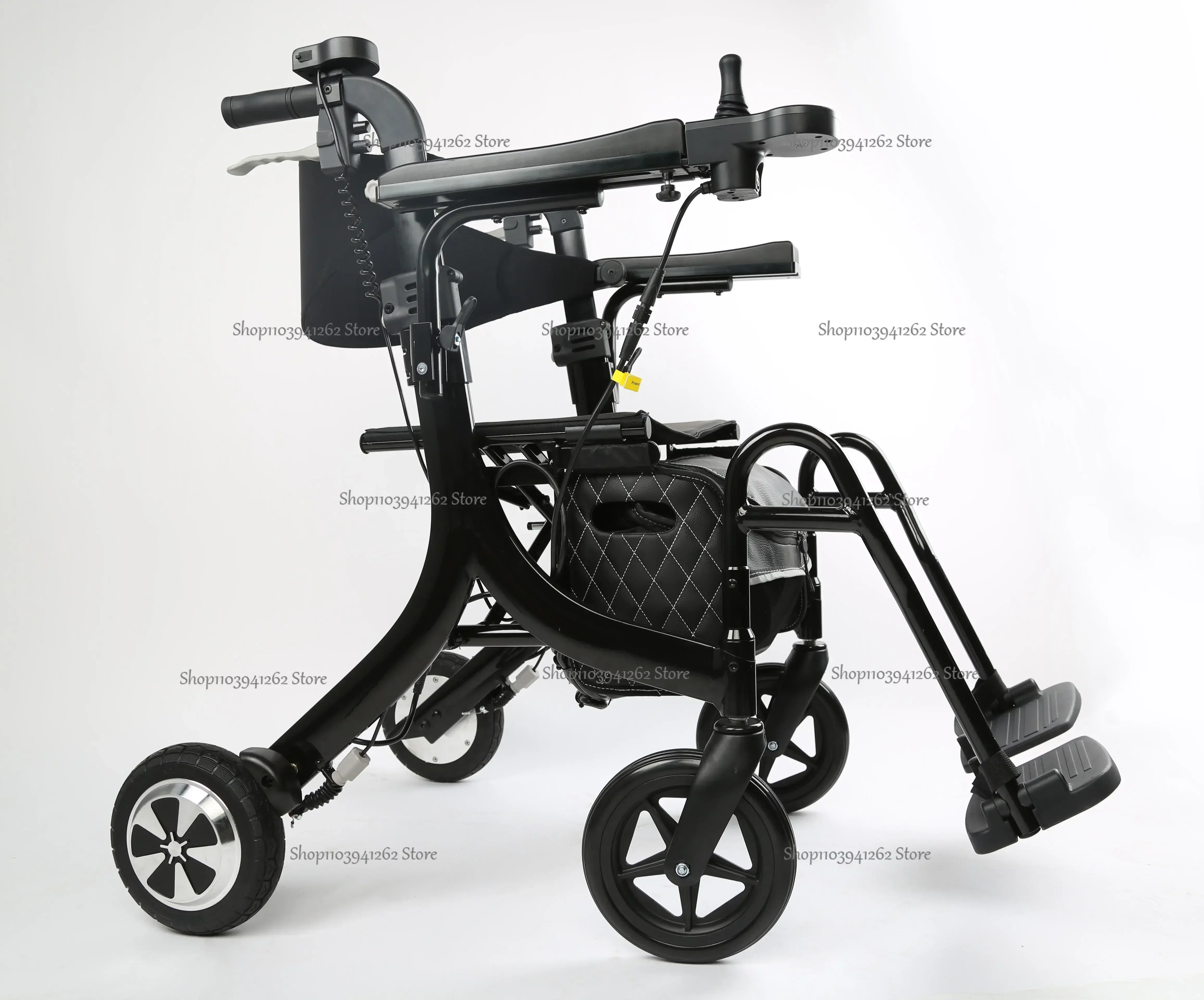 

HEDY SER01 Walking Aid Smart LCD Joystick Rehabilitation Walking Exercise Equipment Power Electric Rollator Wheelchair Walker