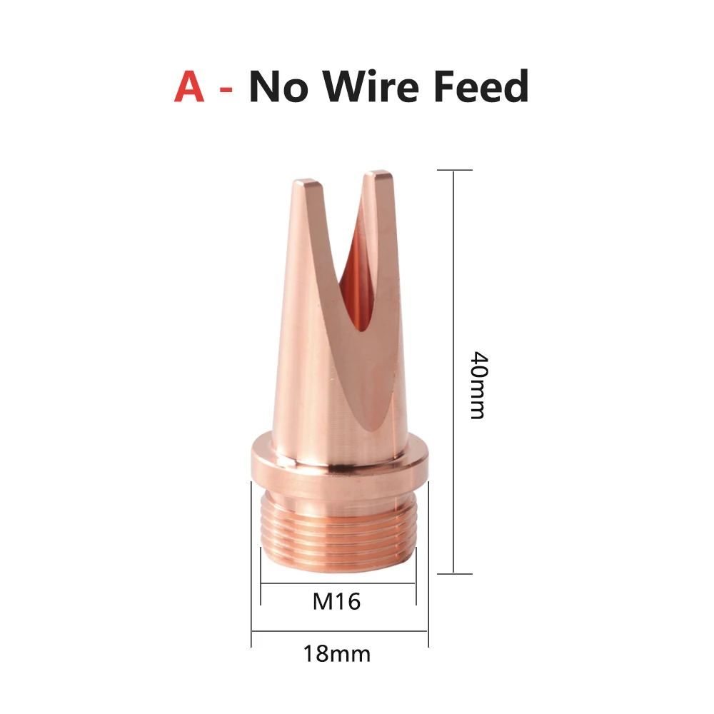 Imagem -03 - Xunjie Laser Soldagem Cabeça Bico Cobre Hand-held Thread tipo A-h Bico de Corte para Cqwy Sup Máquina de Solda Portátil M16