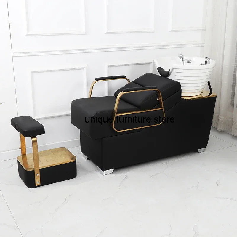 

Comfy Luxury Shampoo Bed Salon Washing Hair Beauty Hairdressing Shampoo Bed Massage Design Cadeira De Barbeiro Furniture