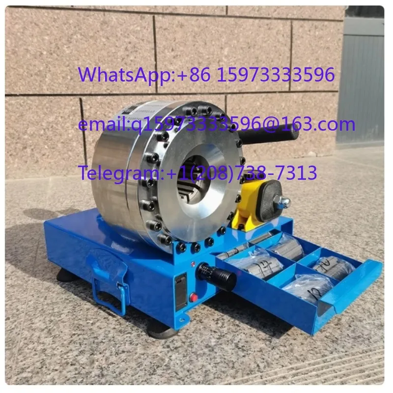 Small Manual Hydraulic Oil Pipe Tube Explosion Stack and Water Brake Extruding Machine Crimping Tool for Fluid Line Assembly