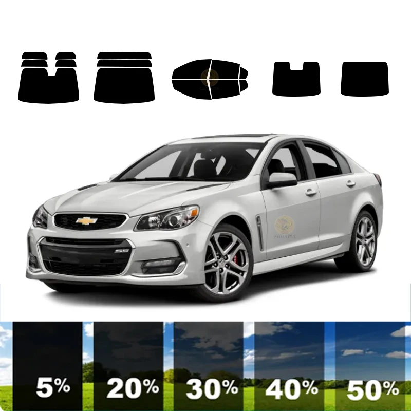 precut Removable Window Tint Film For Car 100% UVR 5%-35%VLT Heat Insulation Carbon ﻿For CHEVROLET SS 4 DR SEDAN 2014-2017