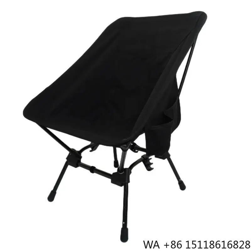 Sturdy Aluminum Oversized Folding Beach Moon Chairs Outdoor Fishing 600D Polyester Camping Chair Outdoor Portable Camping Chair