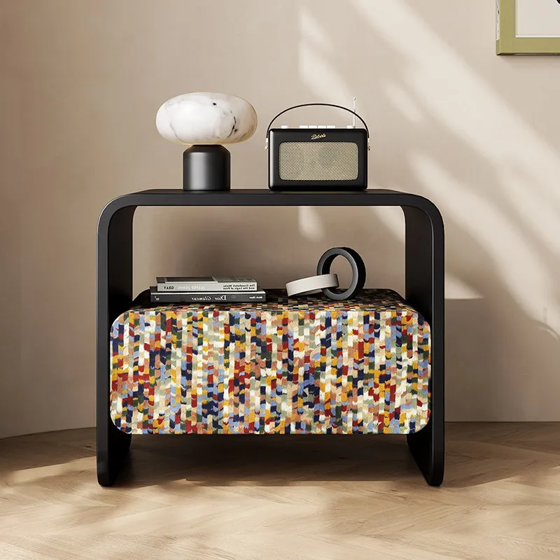 Art Deco Designer Nightstands Storage Aesthetic Space Saving Modern Bedside Table Adult Nordic Mesitas De Noche Room Furnitures