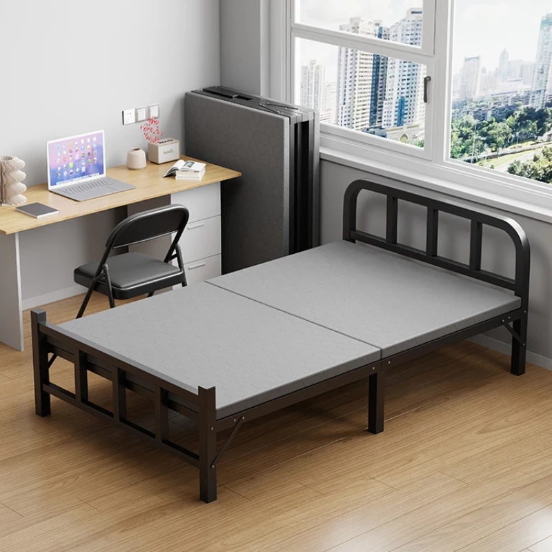 

Children Metal Cheap Beds Multifunctional Modern Foldable Adults Safe Living Roombeds Minimalist Single Cama Plegable Furniture