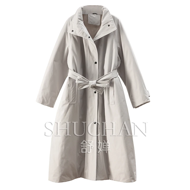 

High-quality Stand-up Collar Long 90 Goose Down Clothing Women Winter Coat Women Casacos De Inverno Feminino