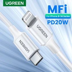 UGREEN 20W PD MFi USB C to Lightning Cable iPhone 14 13 Pro Max Type C Fast Charging Data Cable for iPad Phone Charge Cable