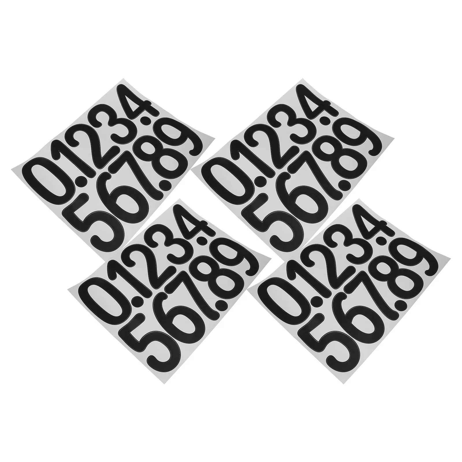 

4 листа наклеек с номерами, большие самоклеящиеся наклейки для наружных номеров домов, почтовых ящиков, уличных знаков, DIY-номеров для размещения