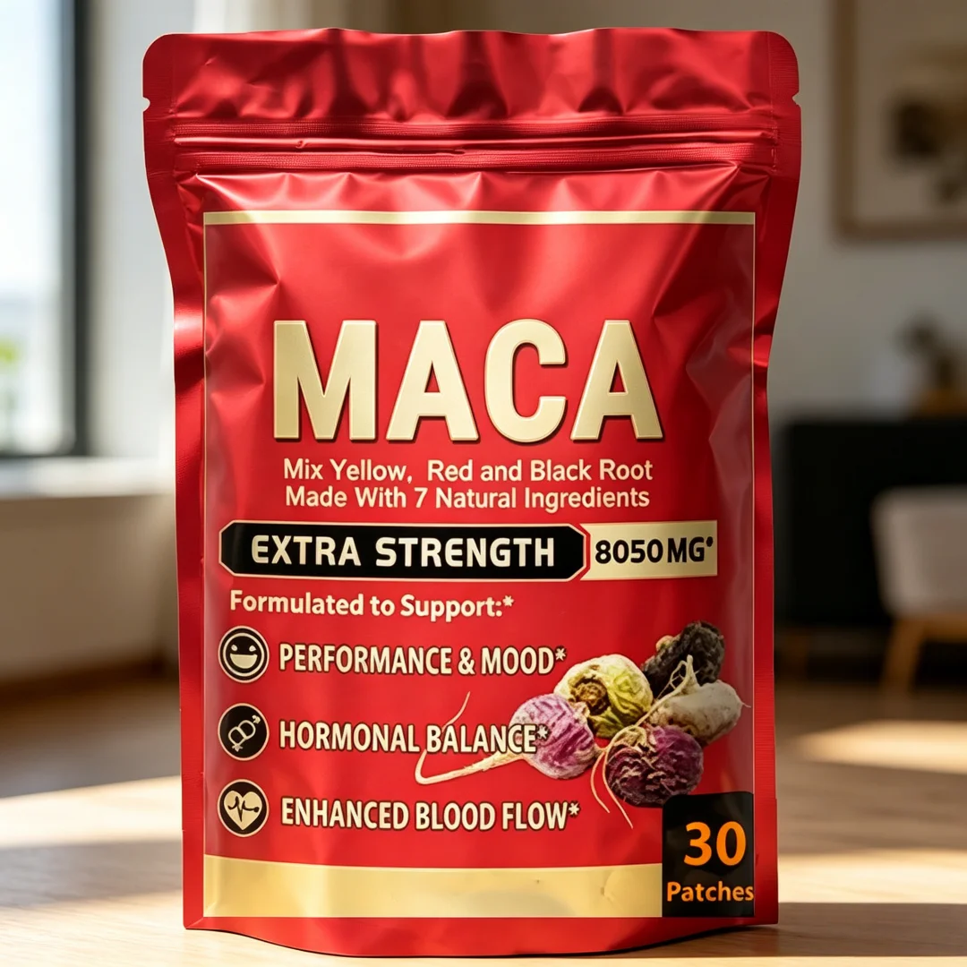 Hot Sale Peruvian Black Maca Root Extract Patch - Boosts Energy, Endurance & Athletic Performance, Mood & Vitality