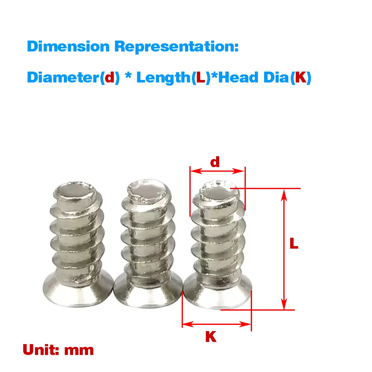 

Carbon Steel Nickel Plated Chassis Fan Screw/Computer Chassis Cooling Fan Screw Small Head Thin Head M4M4.5M5