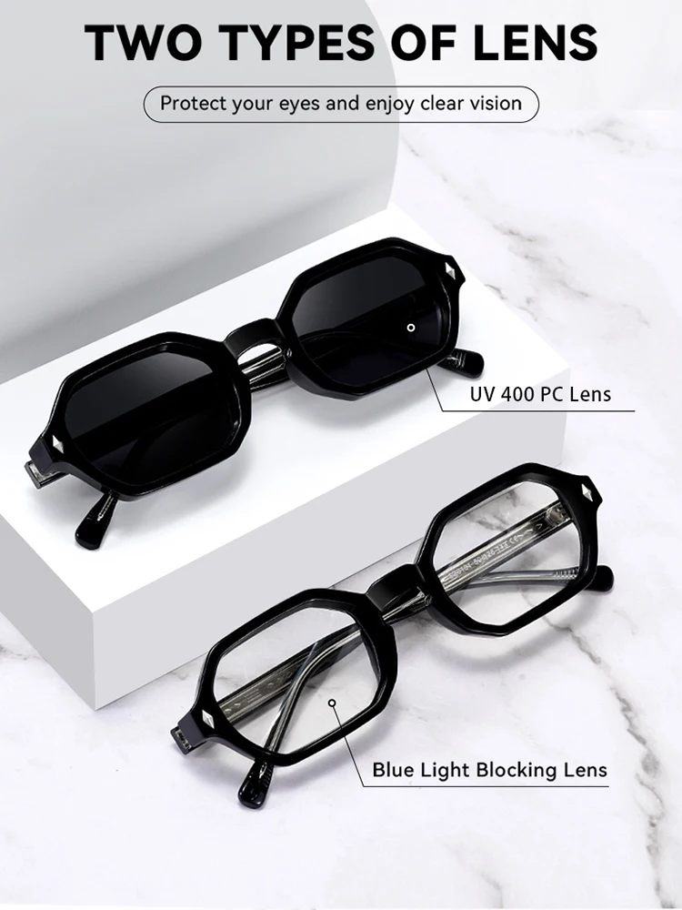 Vintage Hexagon Zonnebril Dames Voor Mannen Mannelijke Zonnebril Luxe Merk Designer Populaire Punk Outdoor Kleine Frame Shades UV400 - afbeelding 2