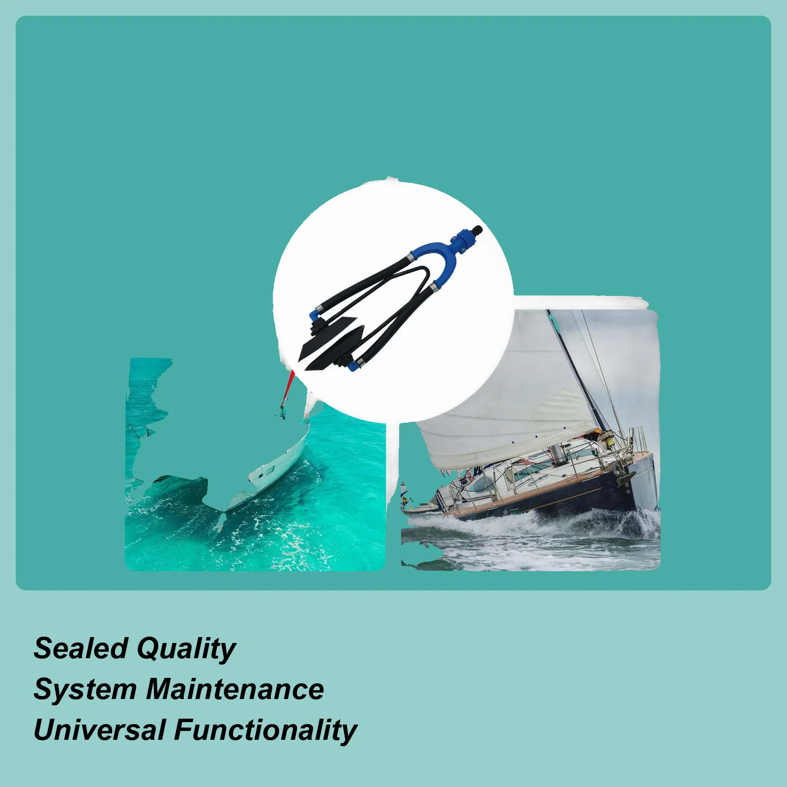 Outboard Motor Water Muffs U Shape Groove Outboard Muffs Universal Outboard Motor Water Flusher For Marine Boat