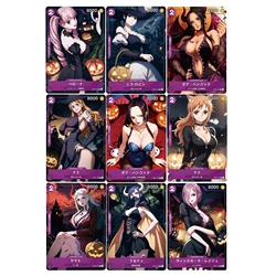 59X86Mm 9Pcs/set Diy One Piece Opcg Perona Nami Halloween Series Collection Card Robin Hancock Color Flash Anime Cards Gift Toy