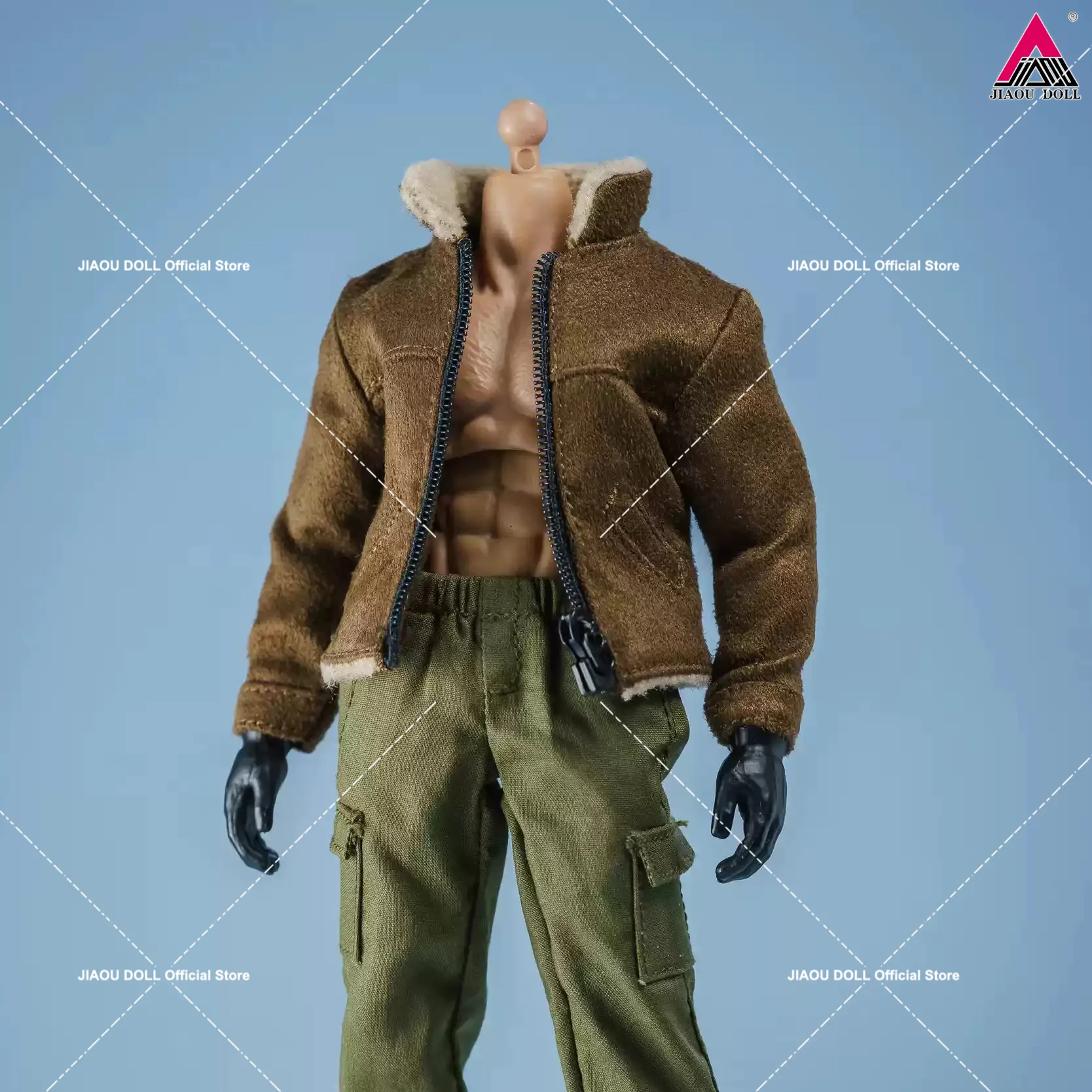 1/12 Scale Male Leather Jacket Pants Clothes Accessory Model for 6'' Romankey Ant Notaman Soldiers Action Figure Body Dolls