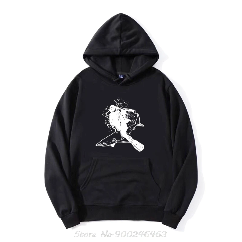 Scuba Diver Hoodie. Diver Gift. Shark Scuba Diving Hoody Men Casual Adult Jacket Zip Up Hoodie Sweatshirt Hip Hop Streetwear