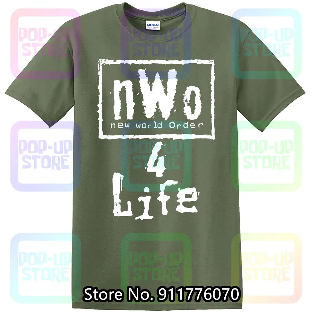 NWO (New World Order 4 Life) Men\'s Large Black T-Shirt (bin F)