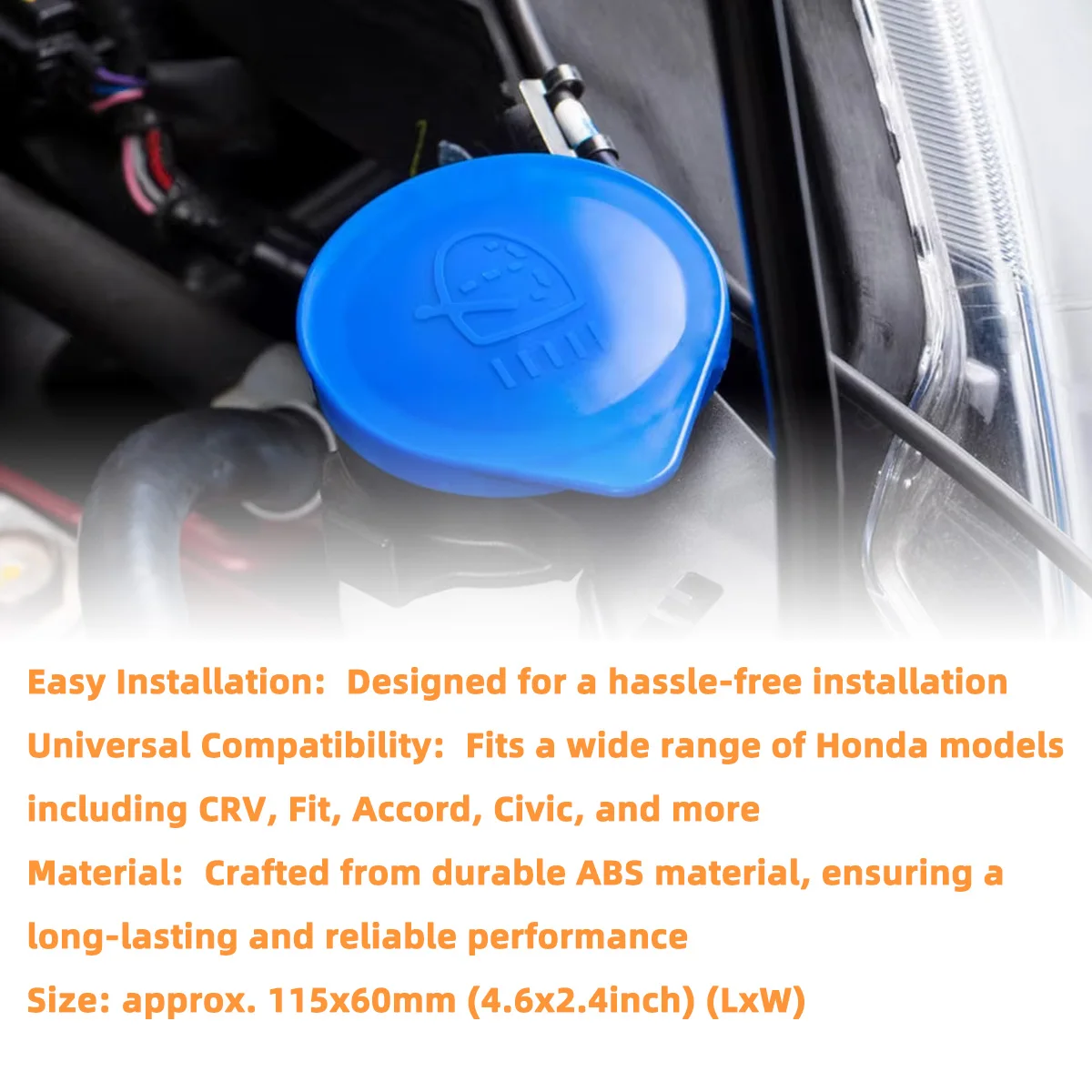 Wischwasserbehälterdeckel passend für Honda Accord CR-V CRX Civic Prelude CITY FIT, 86615AA060, 38513SB0961, 76802SN7G05 – Detail 4