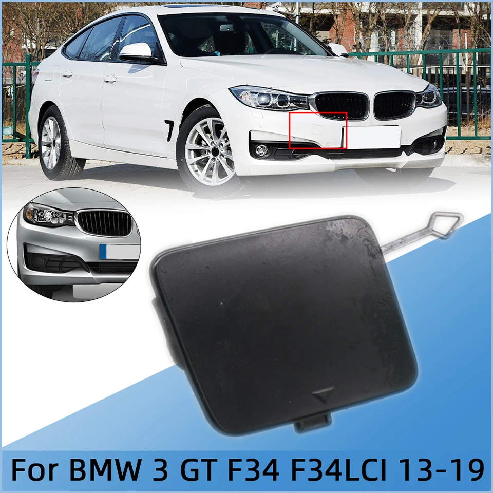 

For BMW 3 Gran Turismo GT 2013-2019 #51118099893 Auto Front Bumper Tow Hook Cover Cap Hauling Towing Trailer Lid Garnish Trim