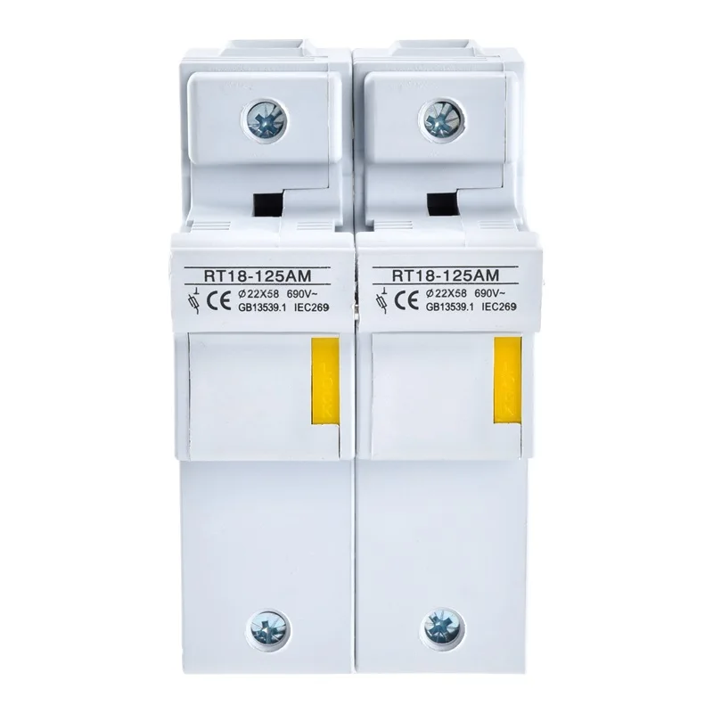 ฟิวส์ทรงกระบอกขนาดเล็ก 125A แบบจุ่ม 10 ชิ้น สำหรับกระแสไฟฟ้าสลับ