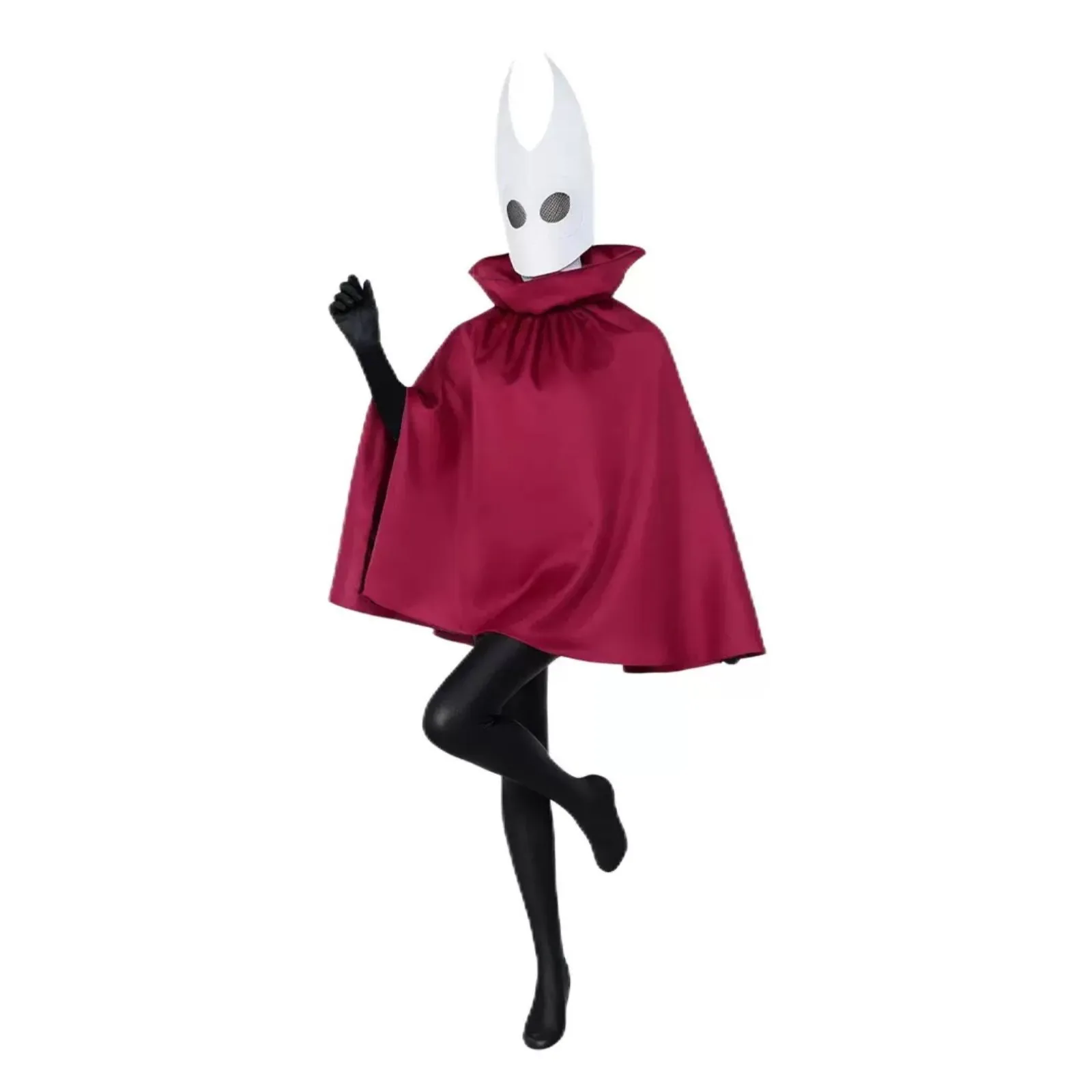 

Hot Game Hollow Knight Costume Cos Cosplay Knight Cloak Halloween Carnival Gifts Party Women Girls Suit Cartoon Ghost Cape