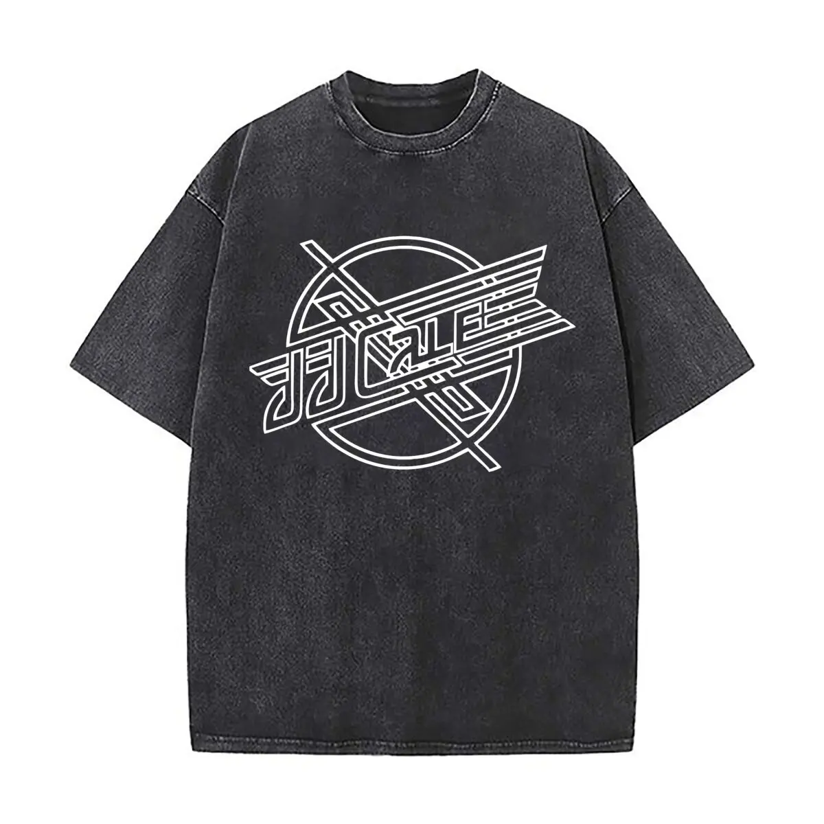Jet Wings Aviation Art Trendy Washed Distressed Solid Short Sleeve Vintage Street Top