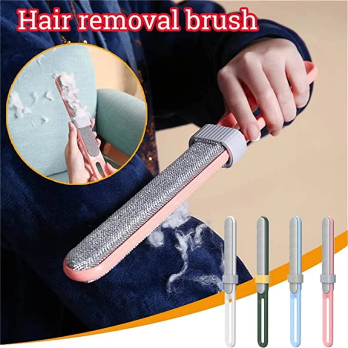 1 PC Reusable Hair Removal Cat Fur Cleaner Pet Dog Cat Hair Remover Lint Roller Brush Reusable Dog Hair Removal Roller