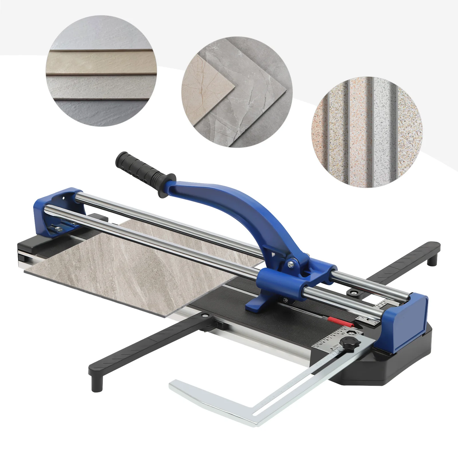 

Manual Tile Cutting Machine Tile Cutter Tool for Porcelain Ceramic Floor Tile Adjustable Measurement Ruler for Raised Tiles